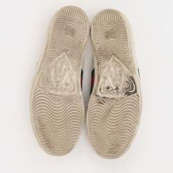Gucci White Leather Ace Low Top Sneakers Size 38