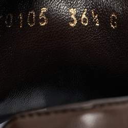 Gucci Brown Guccissima Canvas and Leather Velcro Sneakers Size 36.5