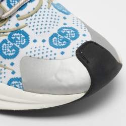 Pre Owned Gucci Multicolor Fabric and Rubber Lace Up Sneakers Size 36