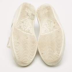 Gucci White Leather Web Ace Sneakers Size 38