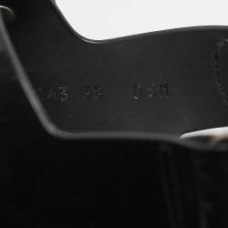 Gucci Black Rubber Isla Mule Sandals Size 38