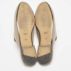 Gucci Beige Leather Princetown Flat Mules Size 37.5