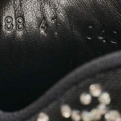 Gucci Black Mesh and Suede GG Crystal Embellished Run Sneakers Size 41