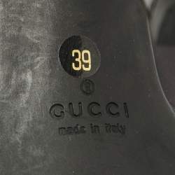 Gucci Purple/Black Leather Brogue Cap Toe Platform Pumps Size 39