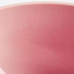 Gucci Light Pink Jelly Logo Slide Sandals Size 40
