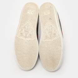 Gucci Black Guccissima Leather Ace Sneakers Size 40