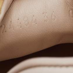 Pre Owned Gucci Tricolor Leather G74 Web Low Top Sneakers Size 36