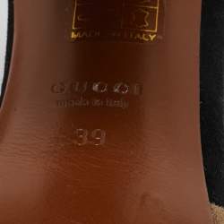 Pre Owned Gucci Multicolor Suede Jacquelyne Ankle Strap Sandals Size 39