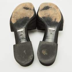 Gucci Black Suede Crystal Embellished Maxime Slide Sandals Size 39