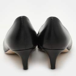 Gucci Black Leather Zumi Pumps Size 38