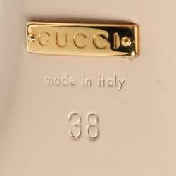 Gucci Black Leather Zumi Pumps Size 38