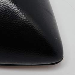 Gucci Black Leather Sylvie Web Pointed Toe Mary Jane Pumps Size 39