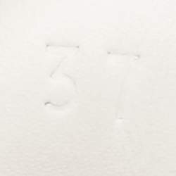 مملوكة مسبقًا Gucci White Leather Ace Heart Web Low Top Sneakers Size 37