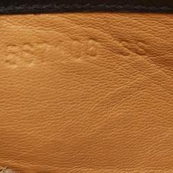 Pre Owned Gucci Black Microguccissima Leather Espadrille Flats Size 38