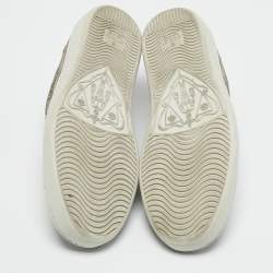 Pre Owned Gucci Beige/Brown GG Supreme Canvas Ace Sneakers Size 37