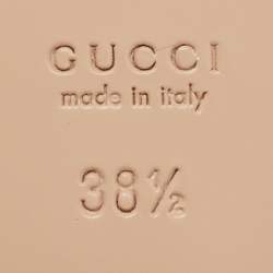 Gucci Blue Quilted Leather GG Marmont Flat Slide Sandals Size 38.5