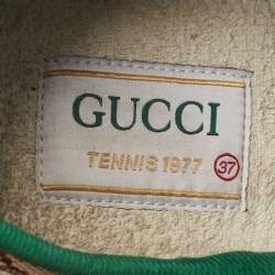 مملوكة مسبقًا Gucci Beige GG Canvas Tennis 1977 Sneakers Size 37