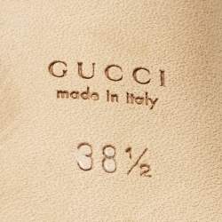 Gucci Red Leather GG Buckle Pumps Size 38.5