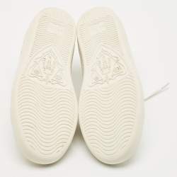 Gucci White Leather Ace Web Low Top Sneakers Size 37