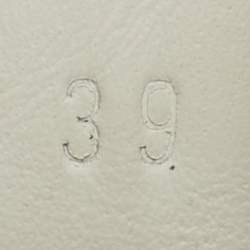 مملوكة مسبقًا Gucci White Leather Bee Embroidered Ace Sneakers Size 39