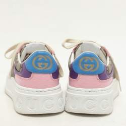 Gucci Multicolor GG Supreme Canvas and Leather Low Top Sneakers Size 36.5