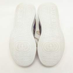 Gucci Multicolor GG Supreme Canvas and Leather Low Top Sneakers Size 36.5