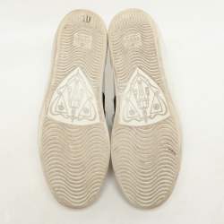 Gucci White Leather Ace Removable Patch Low Top Sneakers Size 36.5