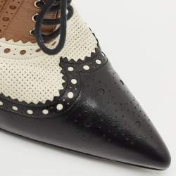 Gucci Multicolor Perforated Leather Gia Lace Up Booties Size 39 