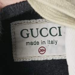 Gucci Multicolor GG Supreme Canvas and Leather Rhyton Sneakers Size 36.5