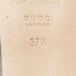 Gucci Blue GG Canvas Princetown Horsebit Flat Mules Size 37.5