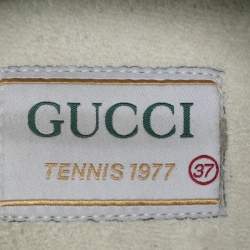 Gucci Multicolor Floral Print Canvas Tennis 1977 Low Top Sneakers Size 37
