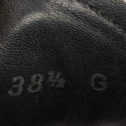 Gucci Black Suede Slip On Loafers Size 38.5