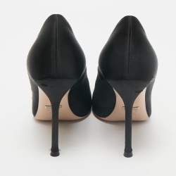 Gucci Black Satin Dionysus Crystals Pumps Size 38.5