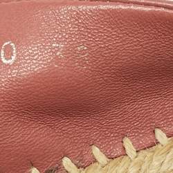 Gucci Red Leather Espadrille Flats Size 38