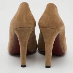 Gucci Beige Suede Mischa Tassel Moccasin Pumps Size 36