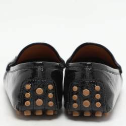 Gucci Black Patent Leather Horsebit Loafers Size 35.5