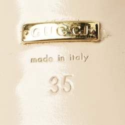 Gucci Burgundy Leather Unia Crystal Embellished Mules Size 35