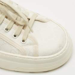 Gucci White GG Canvas Tennis 1977 Platform Sneakers Size 39
