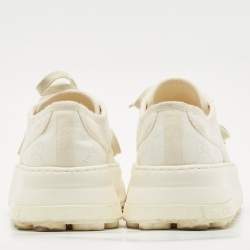 Gucci White GG Canvas Tennis 1977 Platform Sneakers Size 39