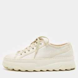 Gucci White GG Canvas Tennis 1977 Platform Sneakers Size 39