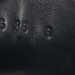 Gucci Black Guccissima Leather Web Detail Lace Up Sneakers Size 36