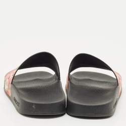 Gucci Multicolor Blooms GG Supreme Canvas Pool Slides Size 35
