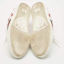 Gucci Multicolor Leather  Ace Hearts Low Top Sneakers Size 37