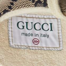 Gucci Multicolor GG Supreme Canvas and Leather Rhyton Sneakers Size 39.5