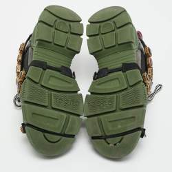 Gucci Multicolor Mesh, Suede and Leather Flashtrek Chunky Sneakers Size 37