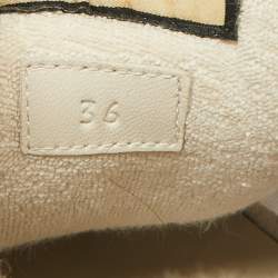 Gucci  Multicolor Nubuck Leather and Canvas Screener Sneakers Size 36