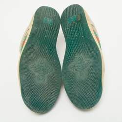 Gucci  Multicolor Nubuck Leather and Canvas Screener Sneakers Size 36