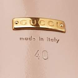 Pre Owned Gucci Brown Suede Goldie Platform Pumps Size 40