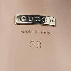 Gucci Blue Patent Leather Claudie Horsebit Platform Ankle Strap Sandals Size 39