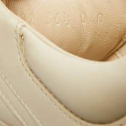 Gucci Cream Leather Vintage Logo Rhyton Sneakers Size 36.5